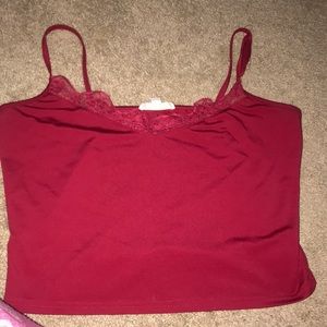 Red tank top